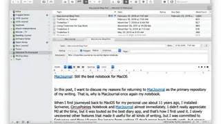 MacJournal screenshot