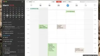 macOS Calendar screenshot
