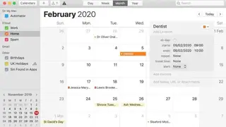 macOS Calendar screenshot