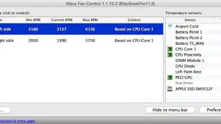 Macs Fan Control screenshot