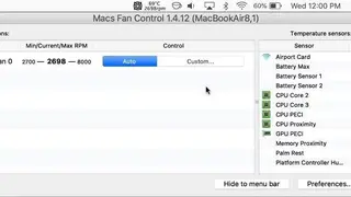 Macs Fan Control screenshot