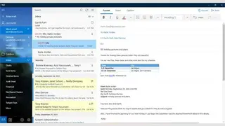 Mail and Calendar screenshot