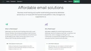 Mailcheap screenshot