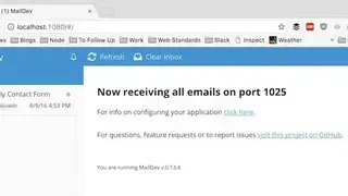 MailDev screenshot
