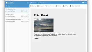 MailDev screenshot