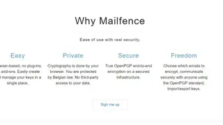 Mailfence screenshot