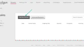 Mailgun screenshot
