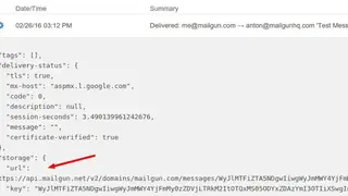 Mailgun screenshot