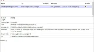 MailHog screenshot