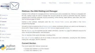 Mailman screenshot