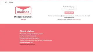 Mailsac screenshot