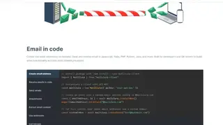 Mailslurp:Developer Email API screenshot