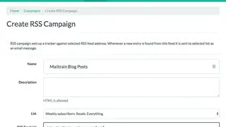 Mailtrain screenshot