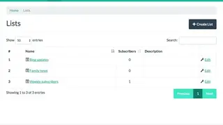 Mailtrain screenshot