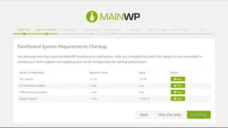 MainWP screenshot