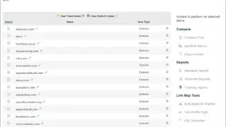 Majestic Bulk Backlink Checker screenshot