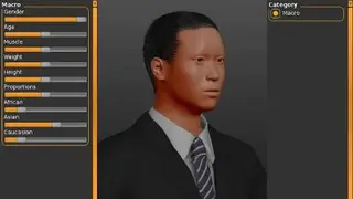 MakeHuman screenshot