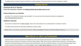 Mako Server screenshot