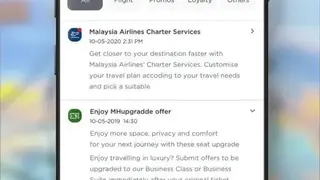 Malaysia Airlines screenshot