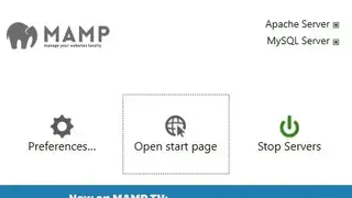 MAMP screenshot