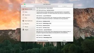 Manuscripts screenshot