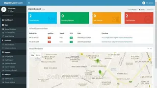 MapMyLorry Vehicle Tracking software screenshot