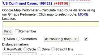 Mappedometer screenshot