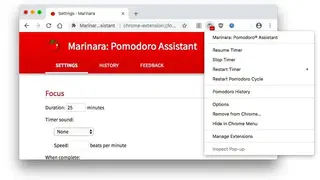Marinara: Pomodoro Assistant screenshot