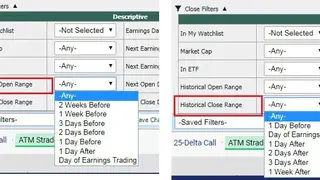 MarketChameleon Insider Trades Screener screenshot