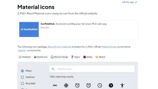 Material Icons screenshot