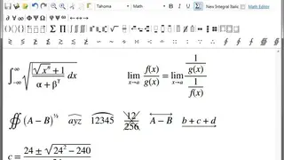 Math Editor screenshot