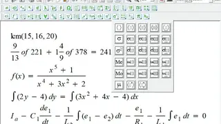 Math Editor screenshot