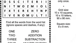 Math Word Search screenshot