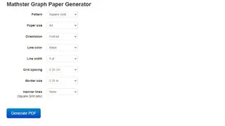 Mathster Graph Paper screenshot