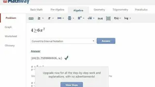Mathway screenshot