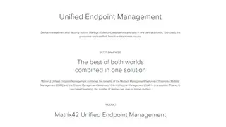 Matrix42 UEM screenshot