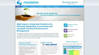 Maxiplan screenshot
