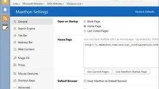 Maxthon screenshot