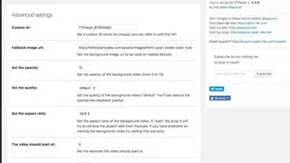 mb.YTPlayer for background videos screenshot