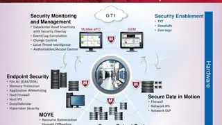 McAfee Data Center Security Suite screenshot