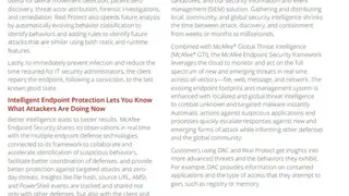 McAfee Endpoint Threat Defense and Response screenshot