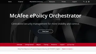 McAfee ePolicy Orchestrator screenshot