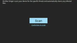 McAfee Stinger screenshot