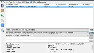 MediaInfo screenshot