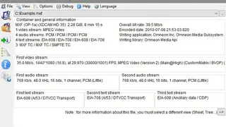 MediaInfo screenshot