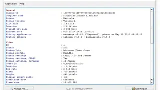 MediaInfoXP screenshot