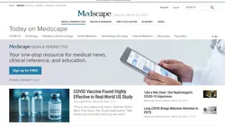 Medscape screenshot