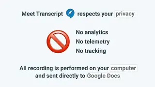 Meet Transcript screenshot
