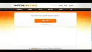 MegaUpload screenshot