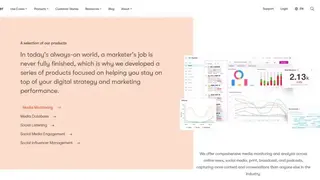 Meltwater Media Intelligence Platform screenshot